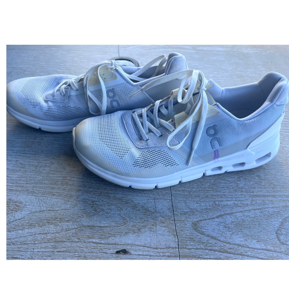 On Cloudrift Womens 8.5 Running Shoes White Grey 87.97709 Swiss Engineering